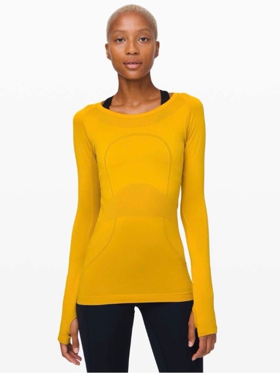 lululemon athletica Tops - Lululemon Swiftly Tech Long Sleeve Crew 
Honeycomb / Honeycomb 6